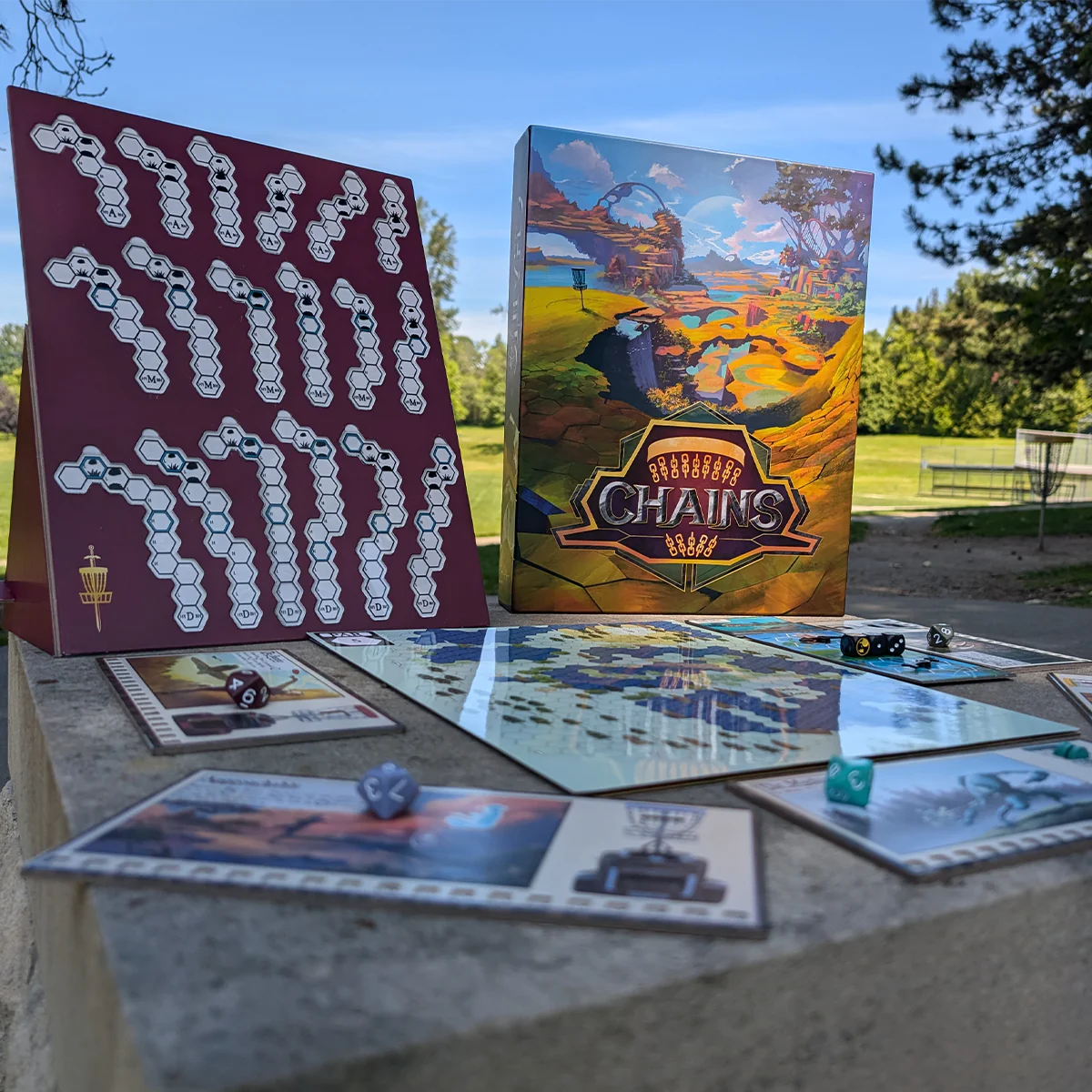 Chains Disc Golf Board Game