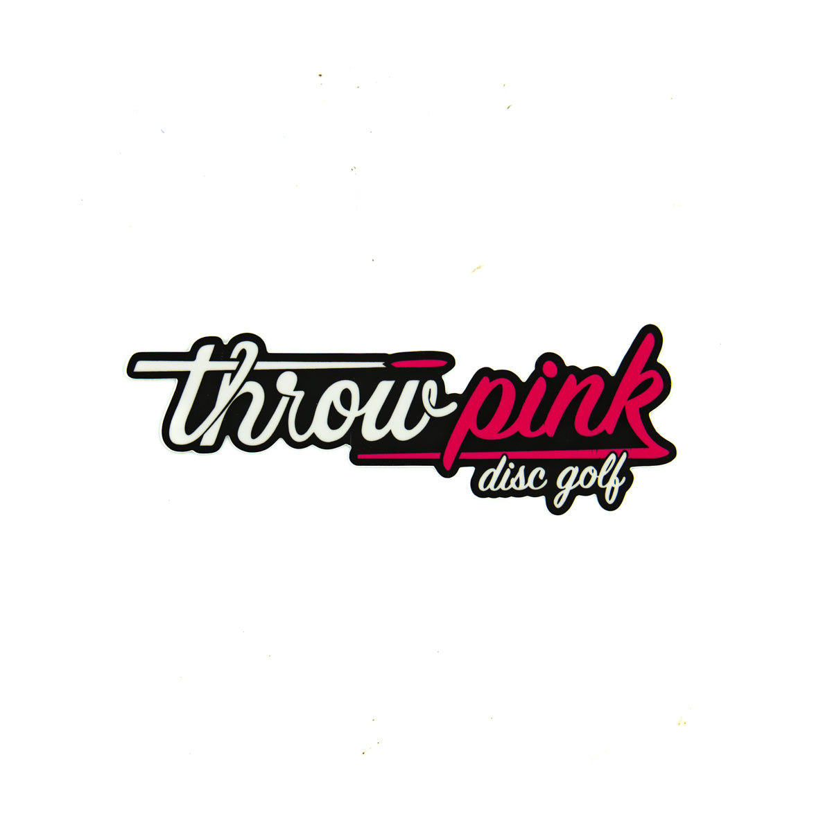 Throw Pink Bar Sticker Large